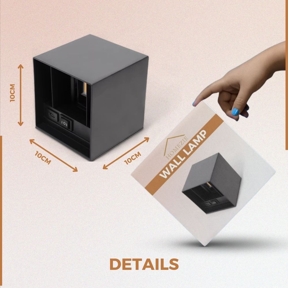 Homezie SenseGlow | Wandlamp | Sensor Bediening | USB-oplaadbaar | Sfeerverlichting