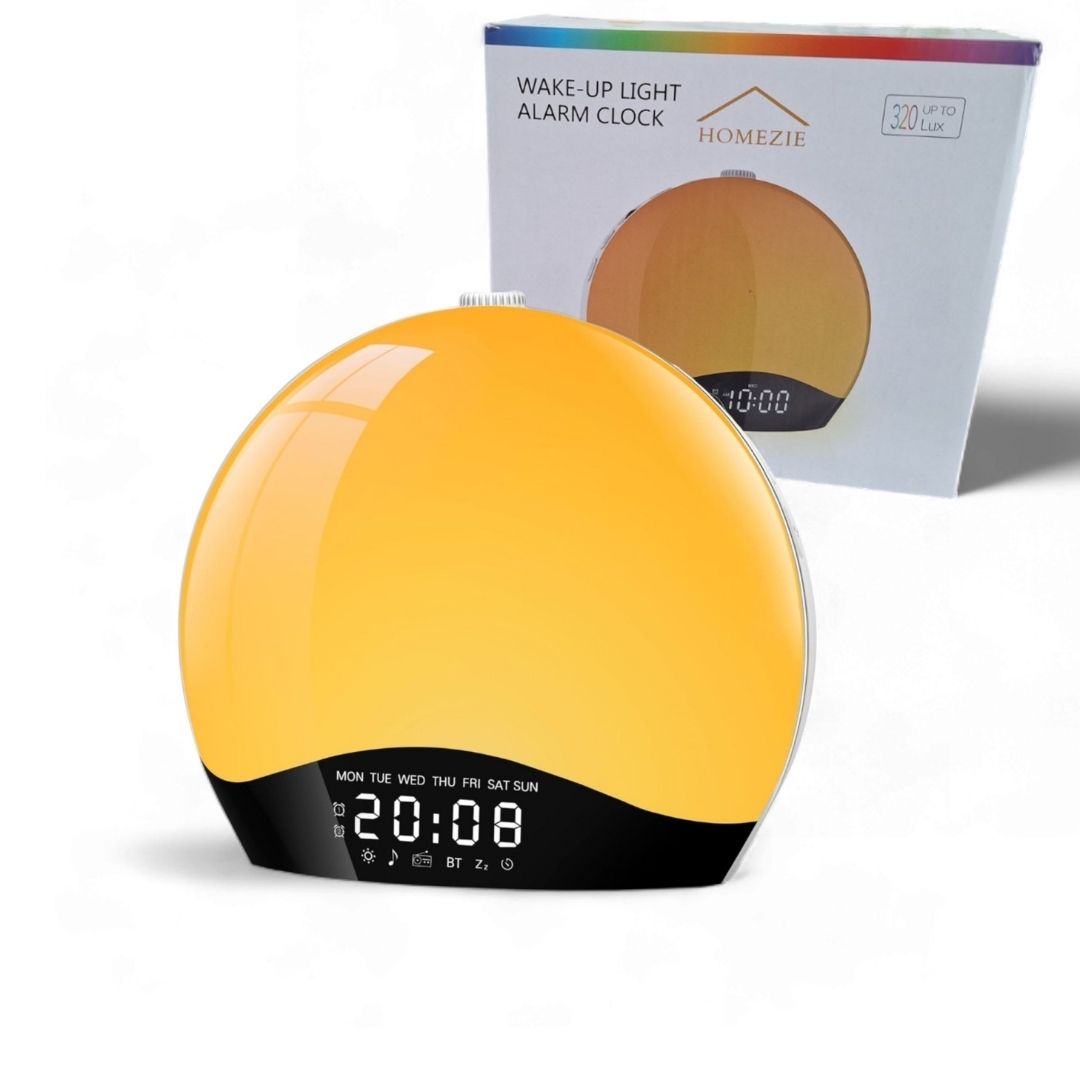 Homezie Wake up light | White noise machine | Slaaptrainer | Wekker