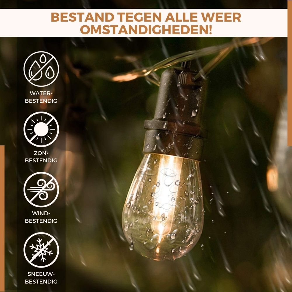 Homezie 4 losse Reservelampen | 2-pin fitting | Weerbestendig | Onbreekbaar | Energie-efficiënt | 2700K