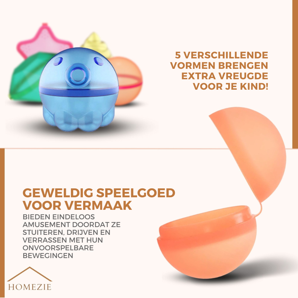 KidWorld® Herbruikbare Waterballonnen | EARLY SPRING SALE | 5 leuke figuurtjes | Zelfsluitend | Herbruikbaar