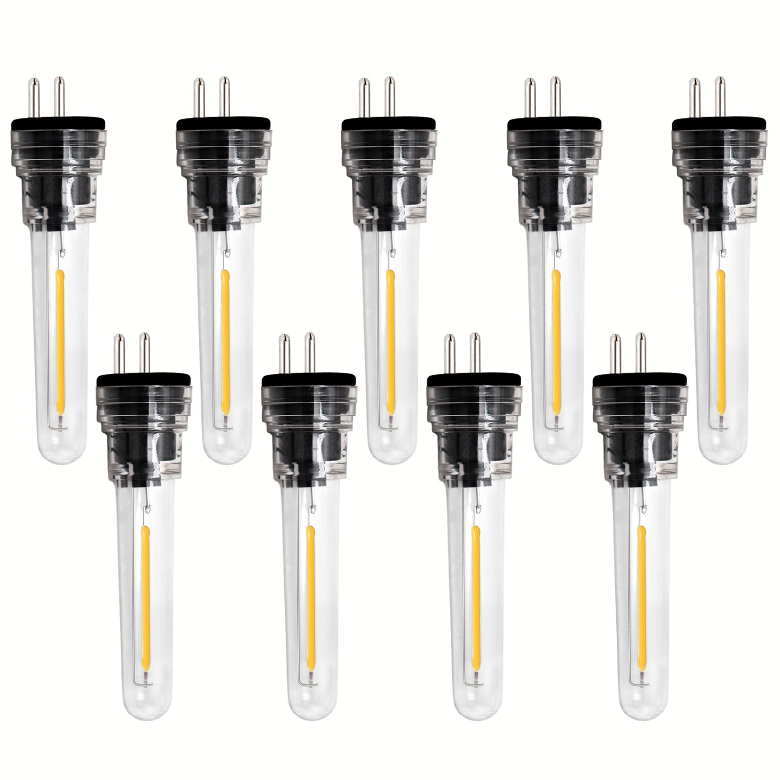 Homezie® Lichtsnoer | IP65 Waterdicht | Kunststof S14 LED lampen | Warm wit | Koppelbaar & Dimbaar | Meerdere lengtes verkrijgbaar