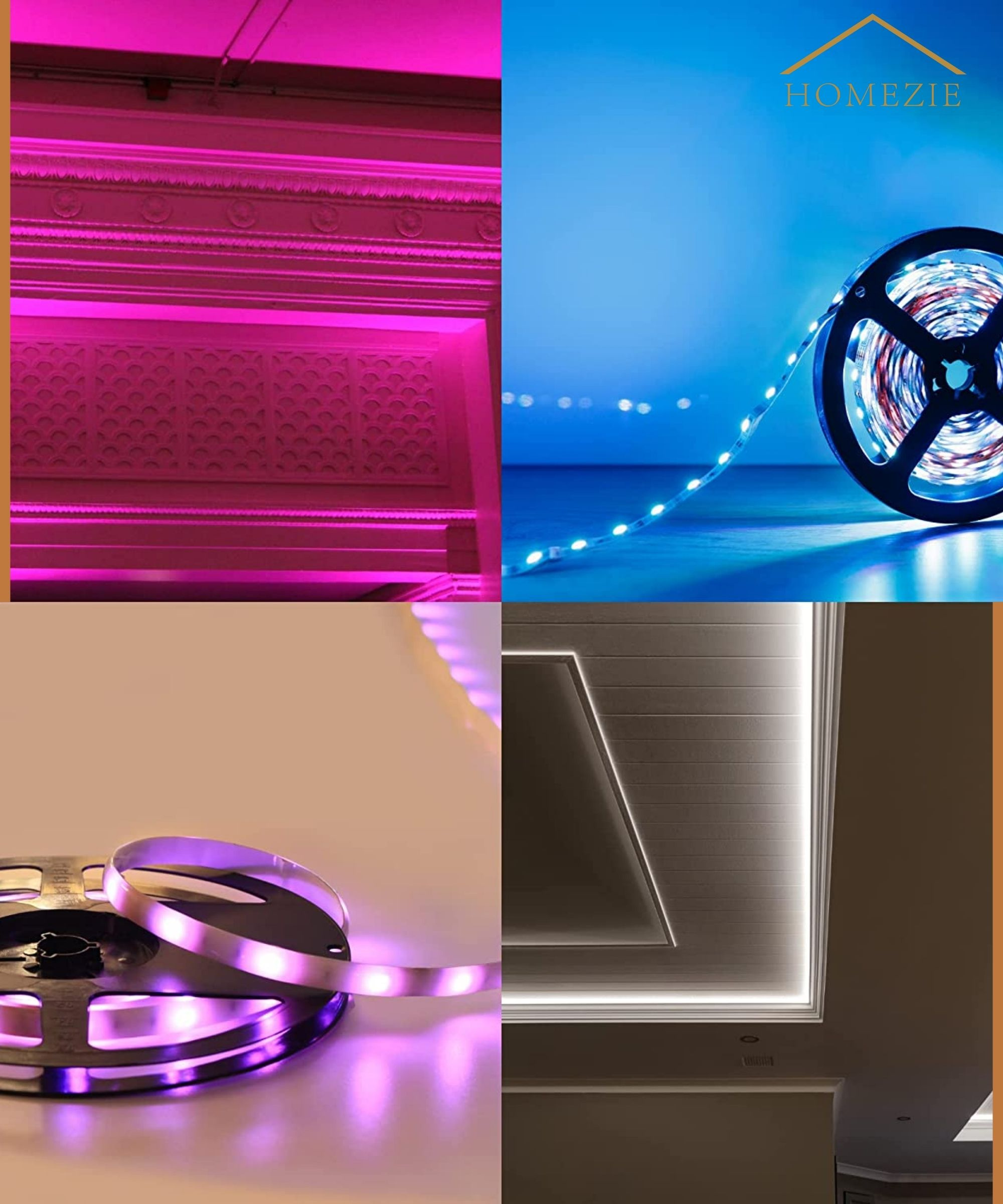 Homezie® Led strip | 40 meter | Met app en afstandsbediening | Led verlichting