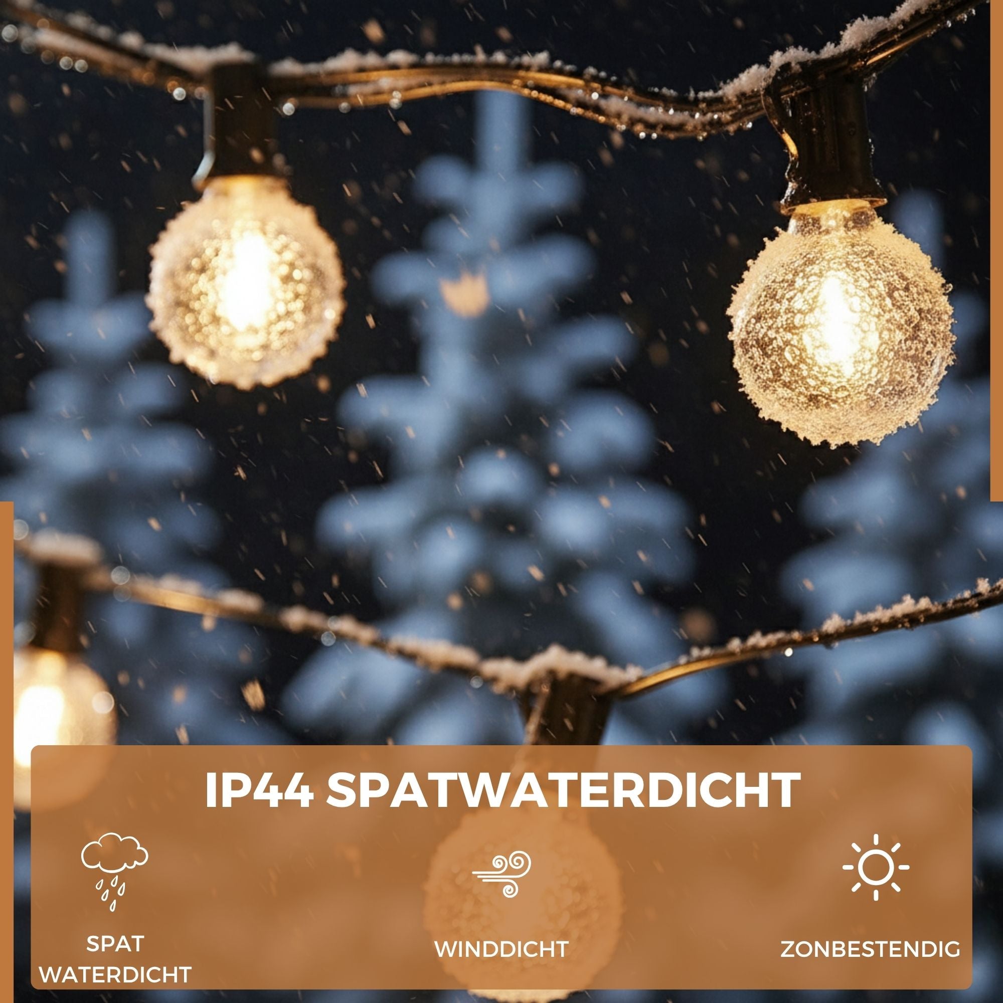 HomezieĀ® Lichtsnoer | Dimbaar & Koppelbaar | IP44 Spatwaterdicht | Prikkabel Warm Wit | Verlichting | Meerdere lengtes verkrijgbaar