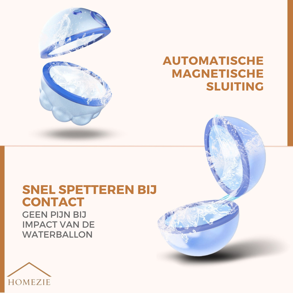 KidWorld® Herbruikbare Waterballonnen | EARLY SPRING SALE | 5 leuke figuurtjes | Zelfsluitend | Herbruikbaar