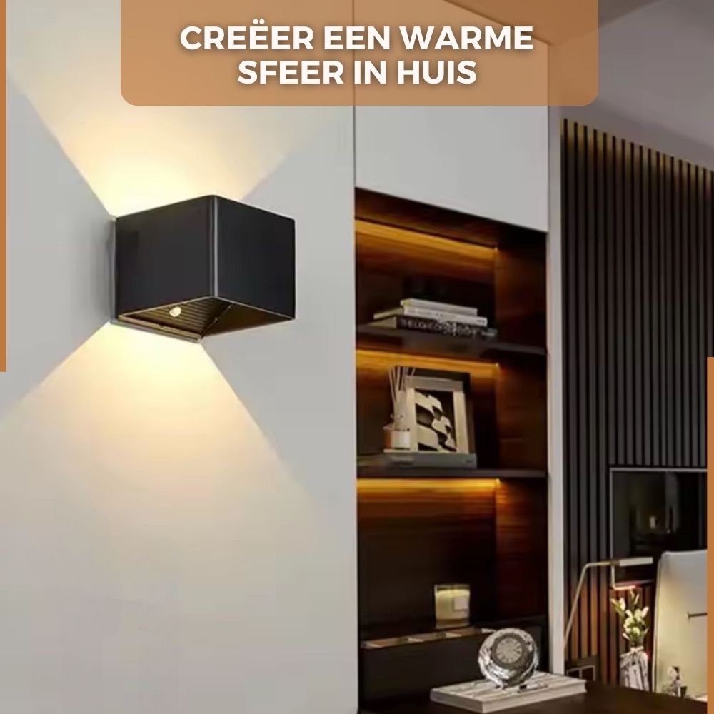 Homezie SenseGlow | Wandlamp | Sensor Bediening | USB-oplaadbaar | Sfeerverlichting
