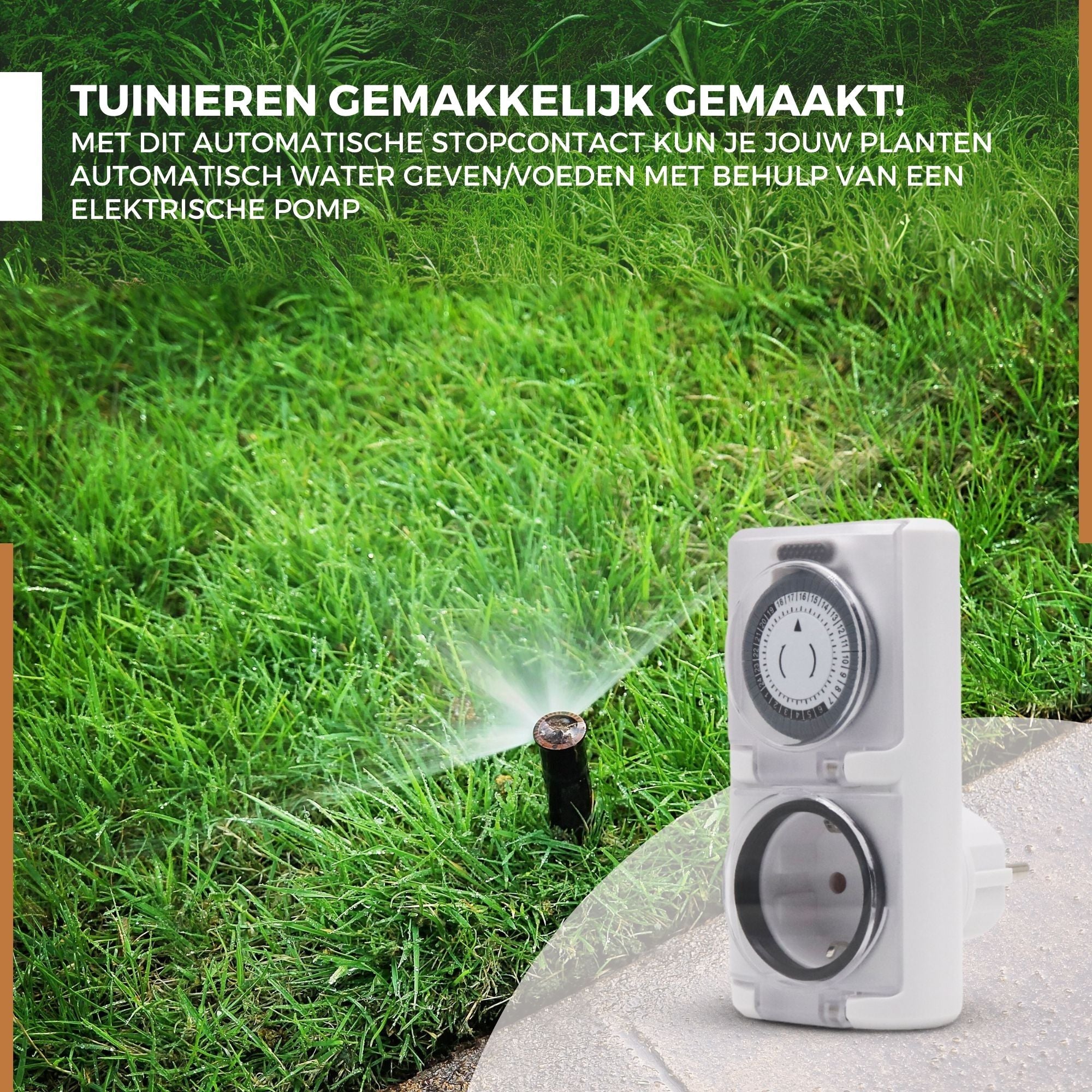 Homezie Tijdschakelaar | IP44 Waterdicht | Bespaar op je energierekening!