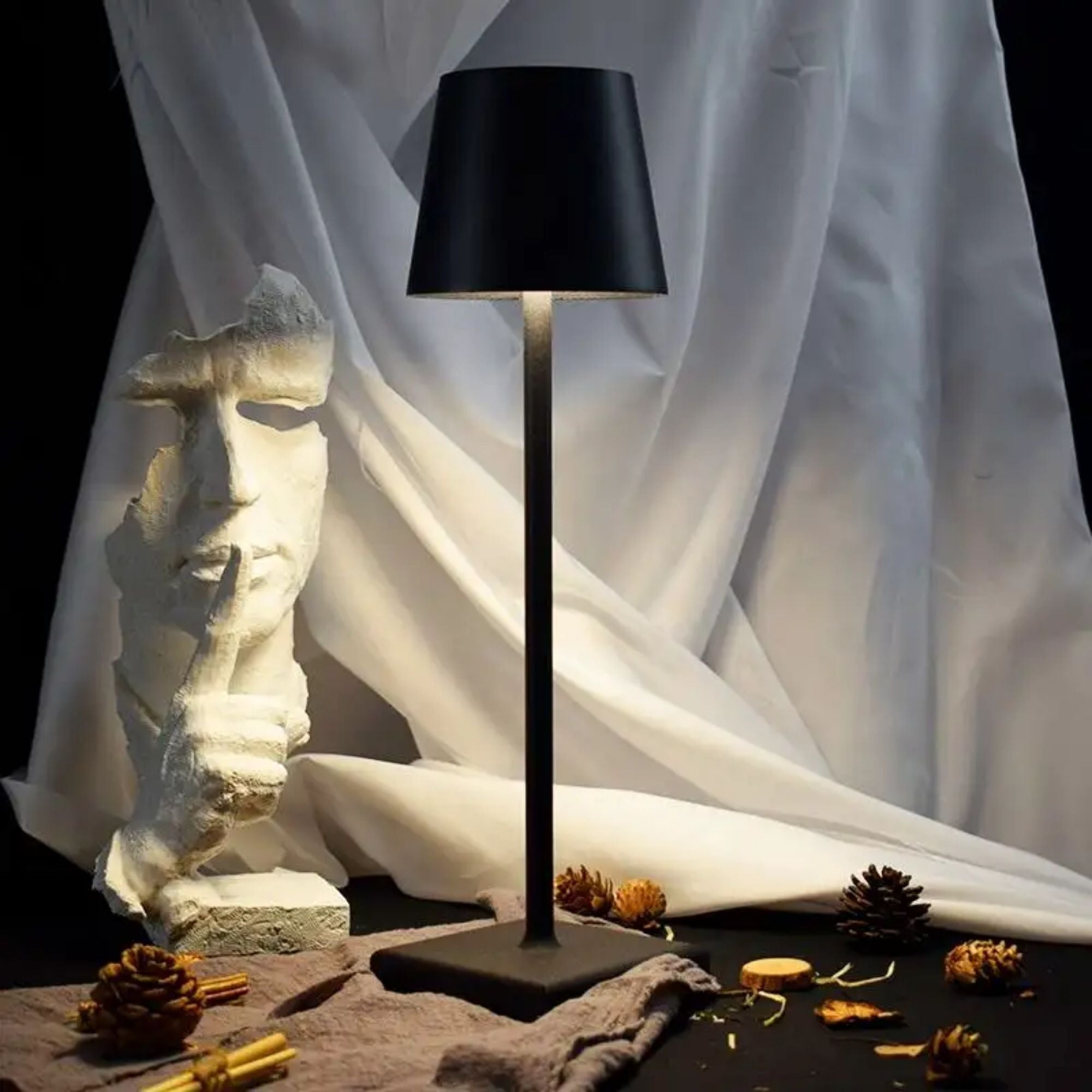 Homezie TouchLite | Draadloze Tafellamp | Verstelbare Helderheid | USB-C Oplaadbaar | Sfeerverlichting