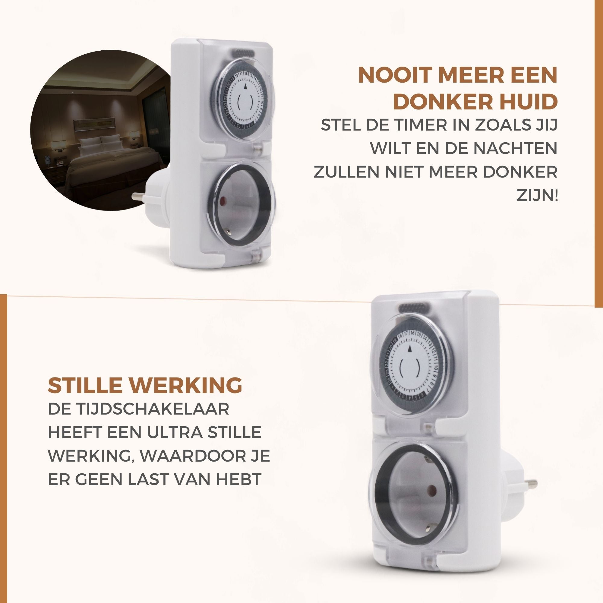 Homezie Tijdschakelaar | IP44 Waterdicht | Bespaar op je energierekening!