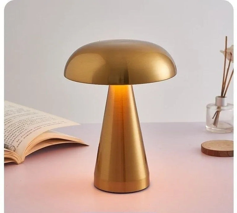 Homezie-Homezie Tafellamp | Retro Design | Oplaadbaar en Oogbescherming voor Sfeervolle Leesverlichting in de Slaapkamer