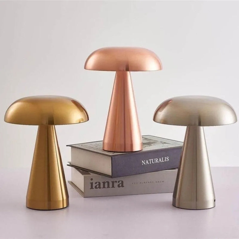 Homezie-Homezie Tafellamp | Retro Design | Oplaadbaar en Oogbescherming voor Sfeervolle Leesverlichting in de Slaapkamer