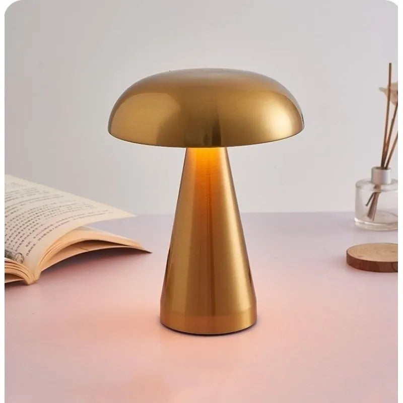 Homezie-Homezie Tafellamp | Retro Design | Oplaadbaar en Oogbescherming voor Sfeervolle Leesverlichting in de Slaapkamer