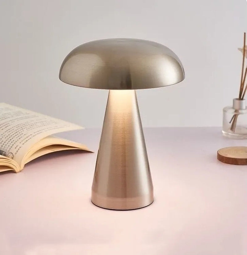 Homezie-Homezie Tafellamp | Retro Design | Oplaadbaar en Oogbescherming voor Sfeervolle Leesverlichting in de Slaapkamer