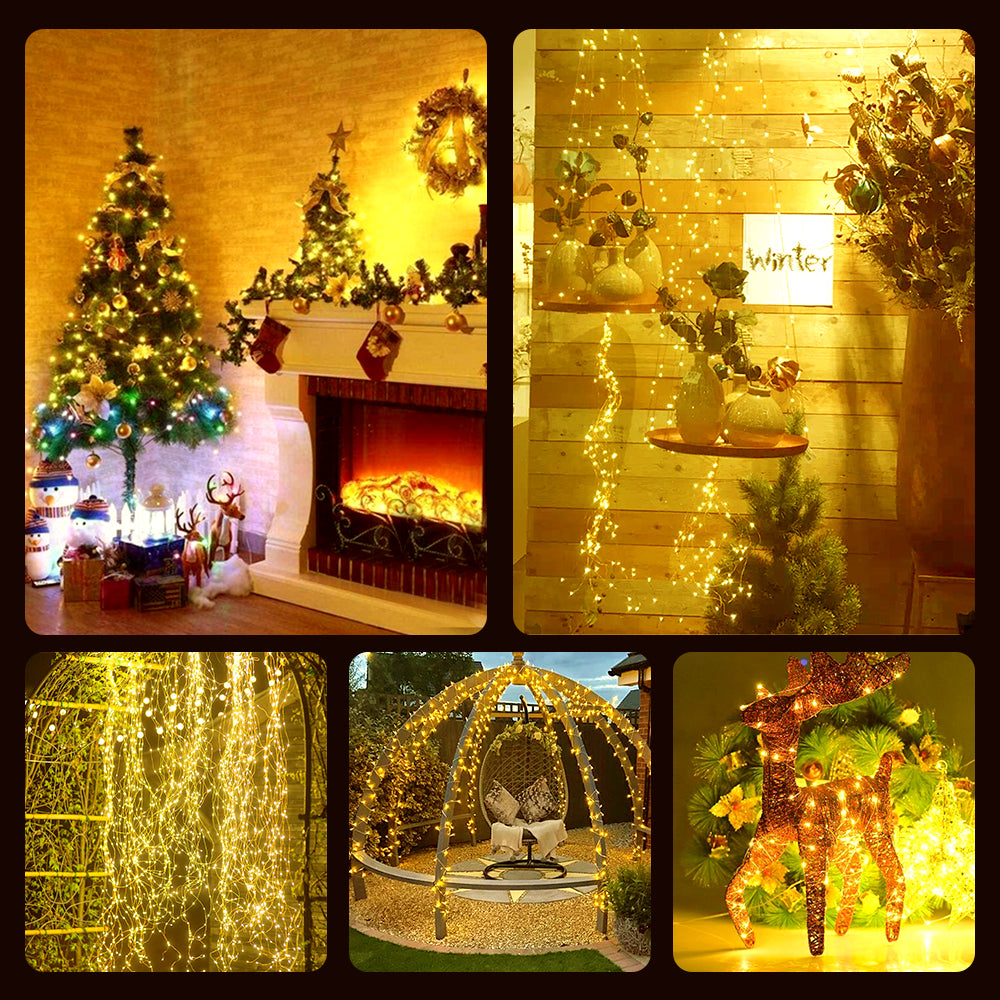 Homezie® Fairy Lights | 20 meter 200 Leds | Waterdicht | Kerstverlichting | Lichtsnoer | Buitenverlichting