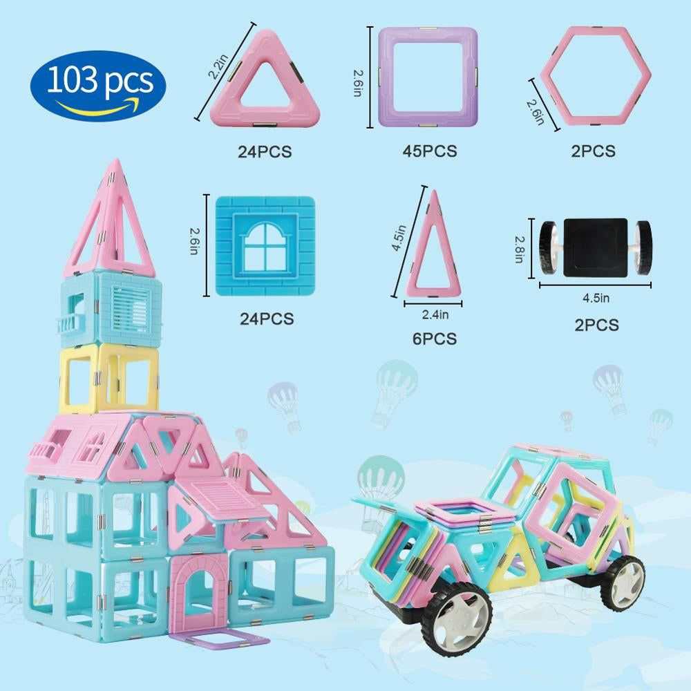 Magnetisch speelgoed | EARLY SPRING SALE | 103 stuks