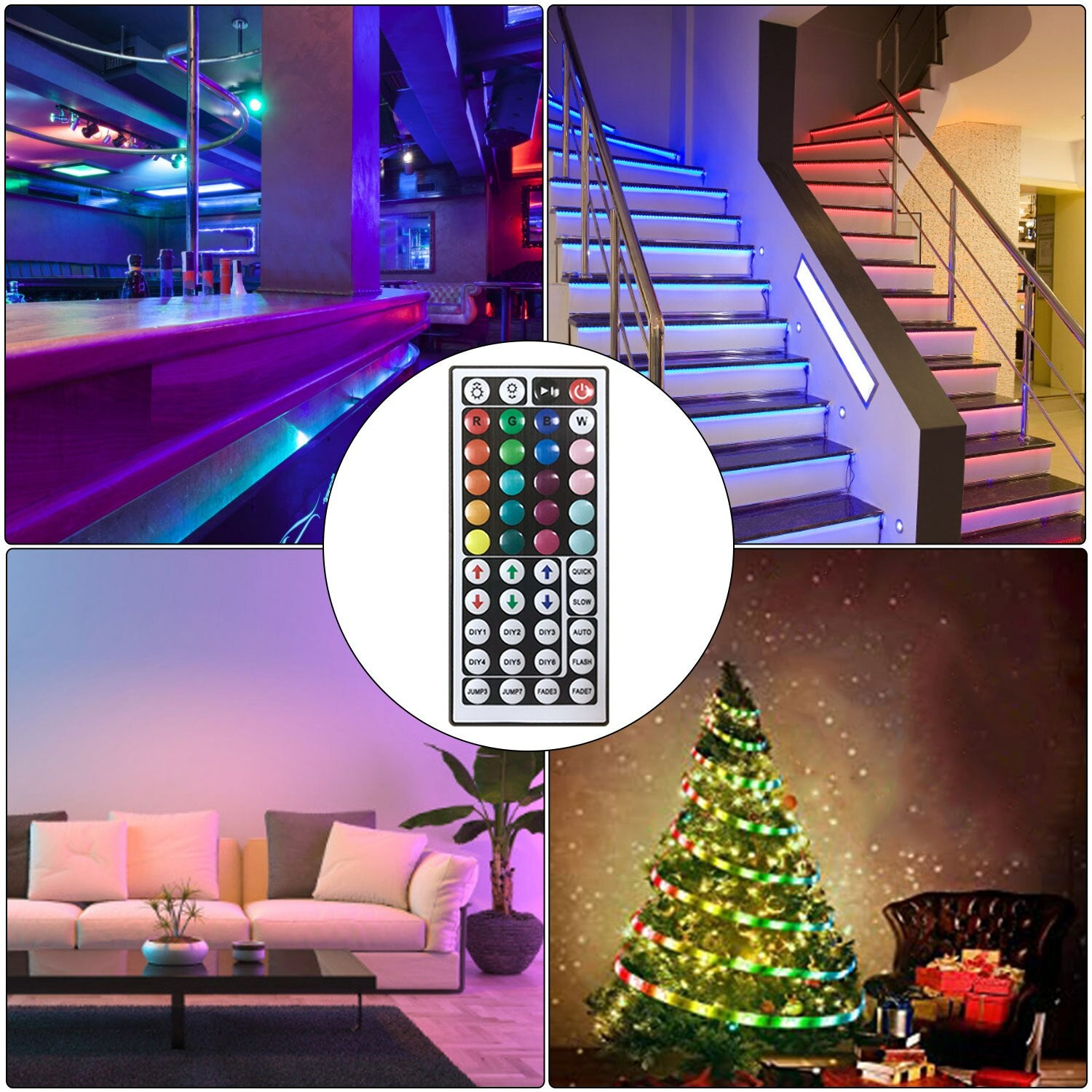 Homezie® Led strip | 20 meter | Met app en afstandsbediening | Led verlichting