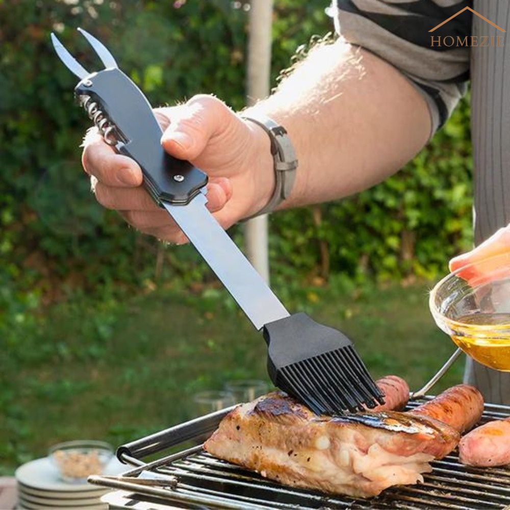 Homezie Barbecue accessoire | EARLY SPRING SALE | 5 in 1 | BBQ Tool