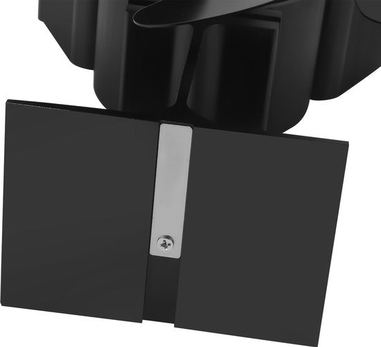 Homezie® Kachelventilator Voor Houtkachel | EARLY SPRING SALE | Inclusief warmteschild en temperatuurmeter | 6 bladen | Kachelventilator | Haardventilator