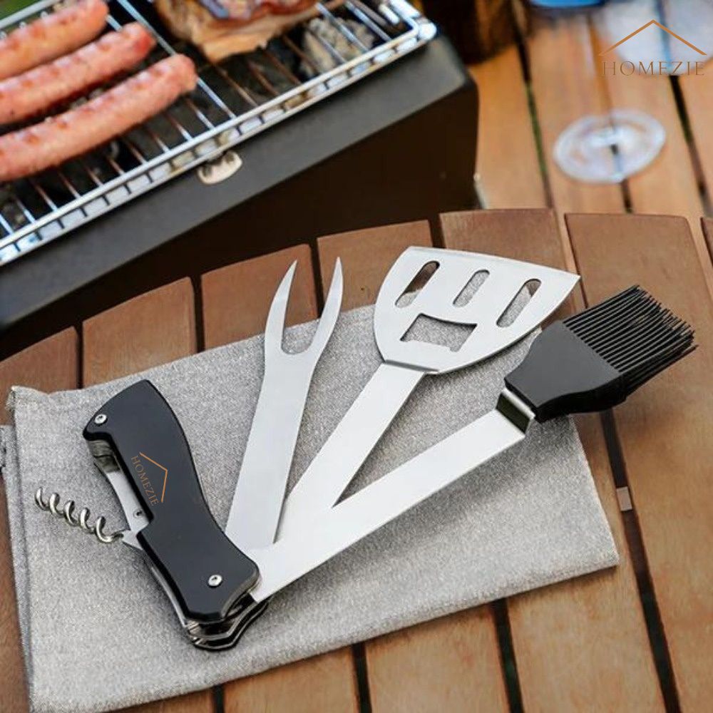Homezie Barbecue accessoire | EARLY SPRING SALE | 5 in 1 | BBQ Tool