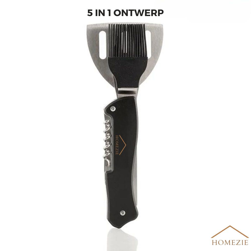 Homezie Barbecue accessoire | EARLY SPRING SALE | 5 in 1 | BBQ Tool