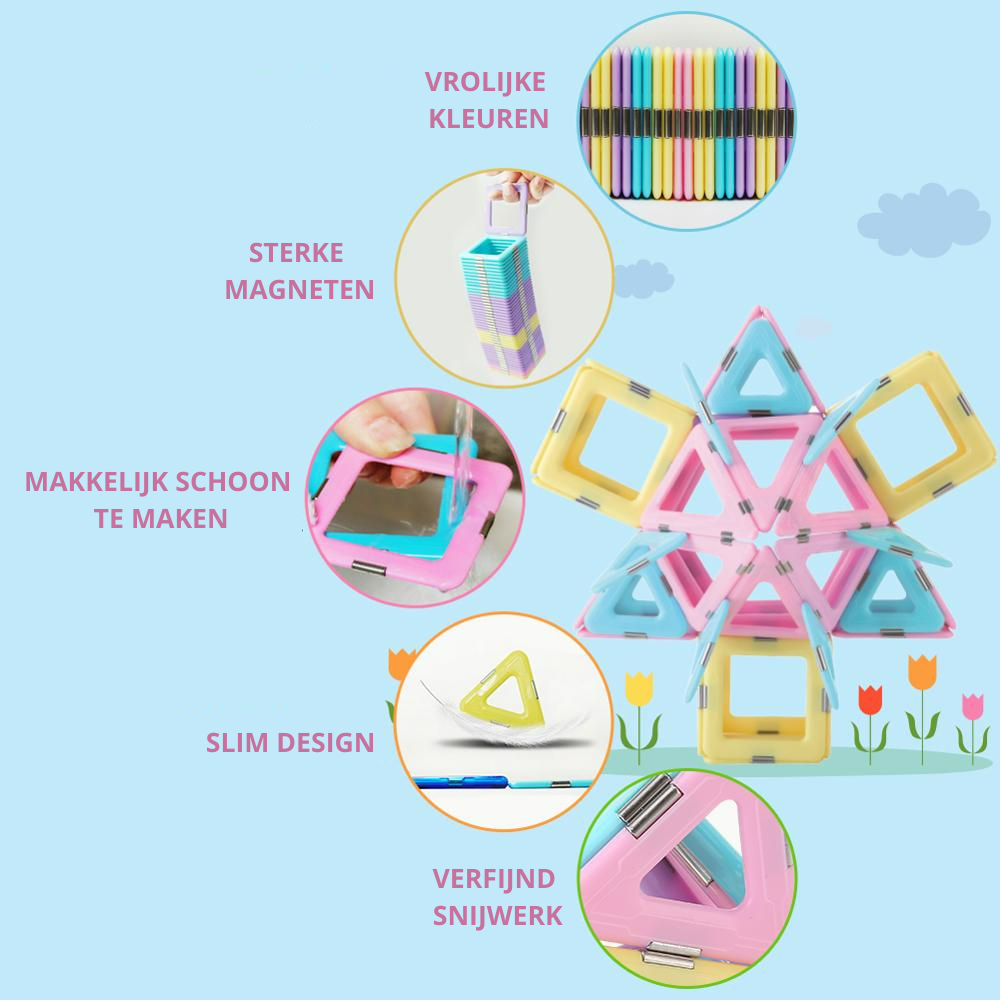 Magnetisch speelgoed | EARLY SPRING SALE | 103 stuks
