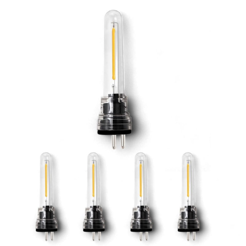 Homezie 4 losse Reservelampen | 2-pin lampen | Weerbestendig | Onbreekbaar | Energie-efficiënt | 2700K