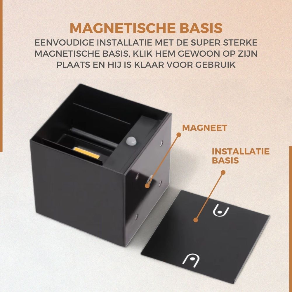Homezie SenseGlow | Wandlamp | Sensor Bediening | USB-oplaadbaar | Sfeerverlichting
