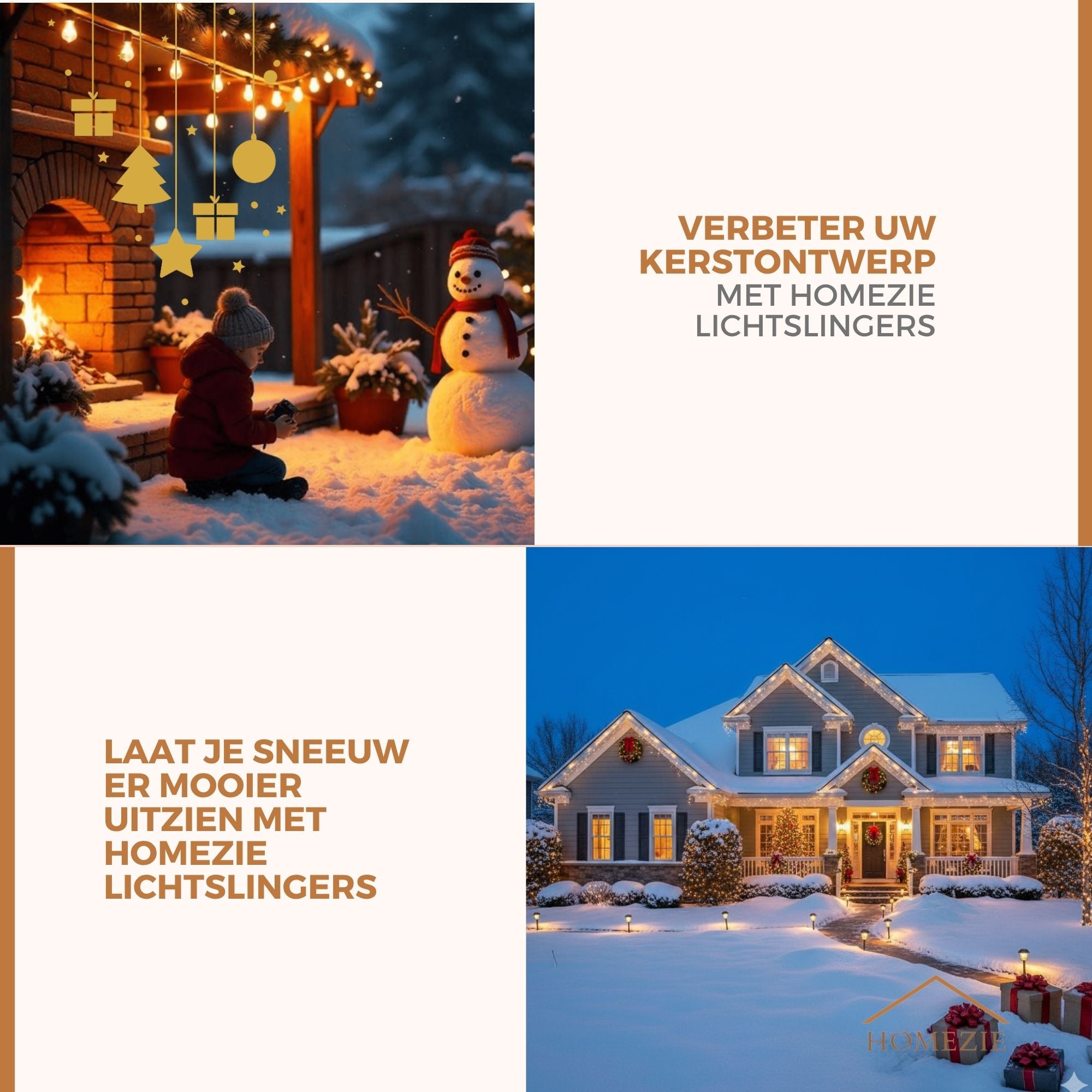 Homezie® Lichtsnoer | IP65 Waterdicht | Kunststof S14 LED lampen | Warm wit | Koppelbaar & Dimbaar | Meerdere lengtes verkrijgbaar