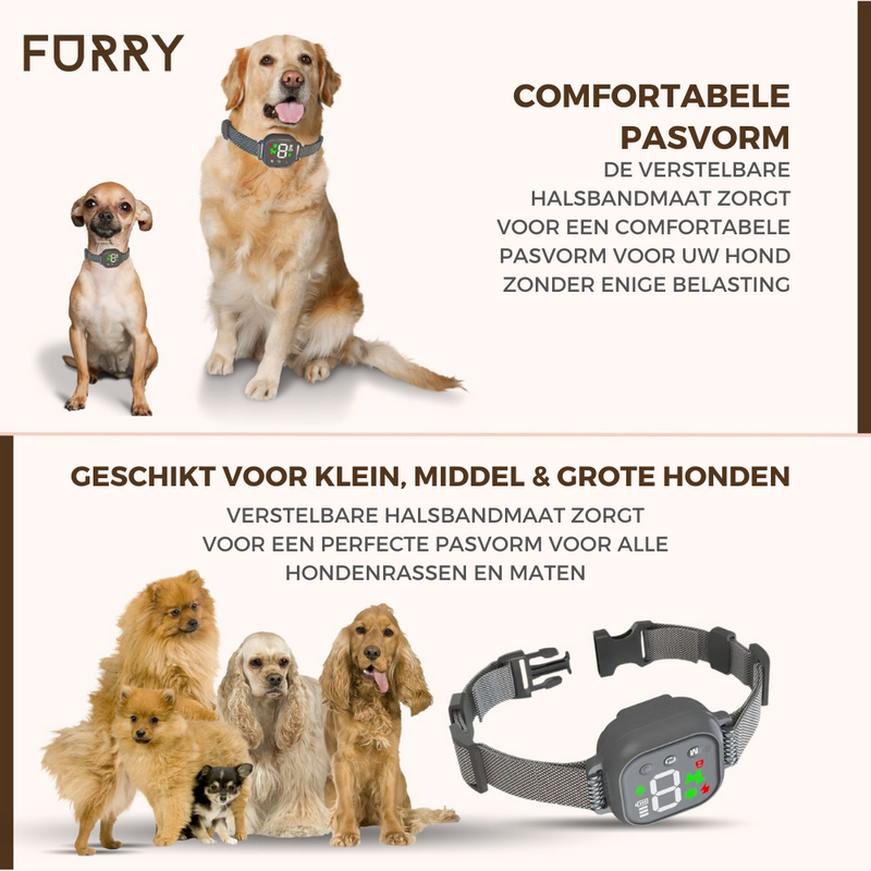 Furry Anti Blaf set | Set van Anti blafband én Anti blaf apparaat