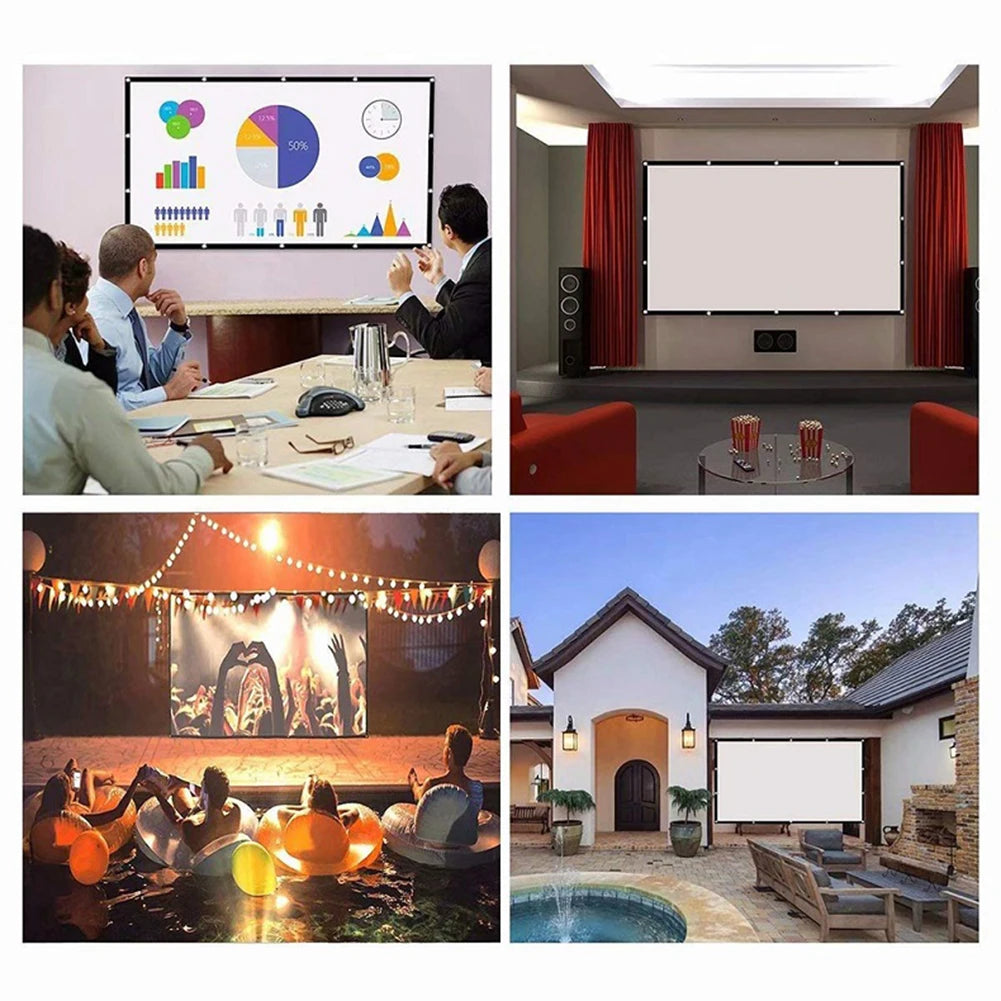 Projectiescherm | Verschillende maten verkrijgbaar | 60 - 150 inch Projectiescherm | Verschillende maten verkrijgbaar | 60 - 150 inch