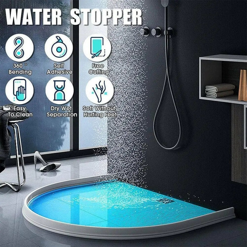 Homezie-Aqua Guard - Siliconen Douchedrempel - €19-Homezie Douche Barrière | Siliconen Afdichting | Houd je Badkamer Droog en Veilig