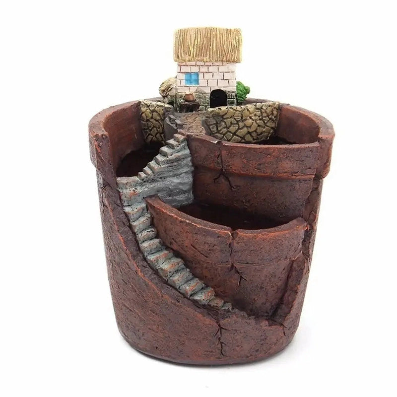 Homezie-Homezie Bonsai plantenpot | Duurzaam RESIN | Creëer uw eigen miniatuurtuin