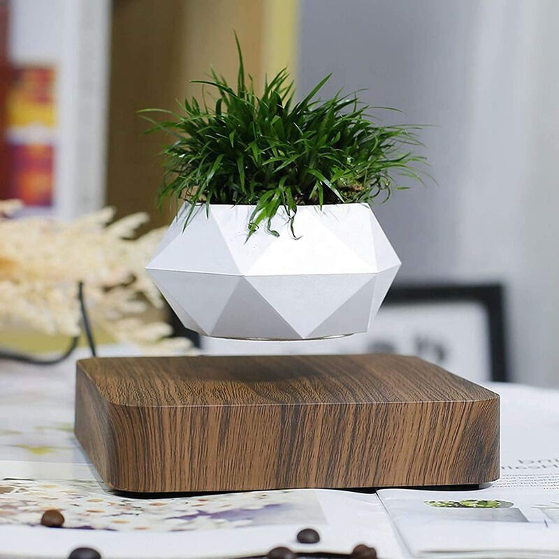 Homezie-Homezie Drijvende Bloempot | Magnetische Levitatie | Modern Decor voor Binnen