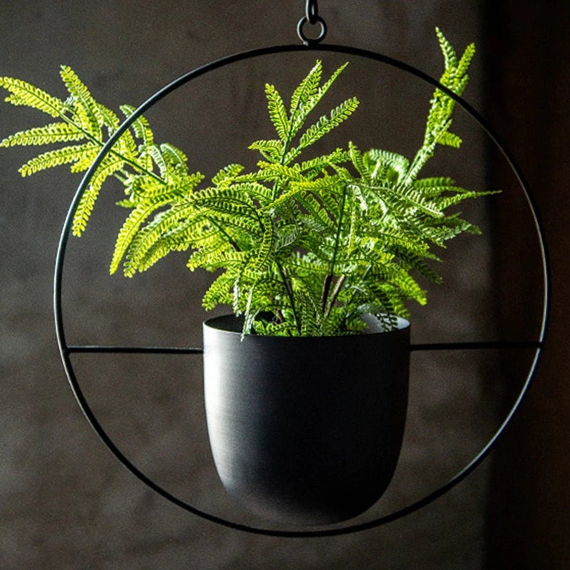 Homezie-Homezie Hangende Plantenpot | Modern Design | Ruimtebesparende Oplossing voor Binnen en Buiten