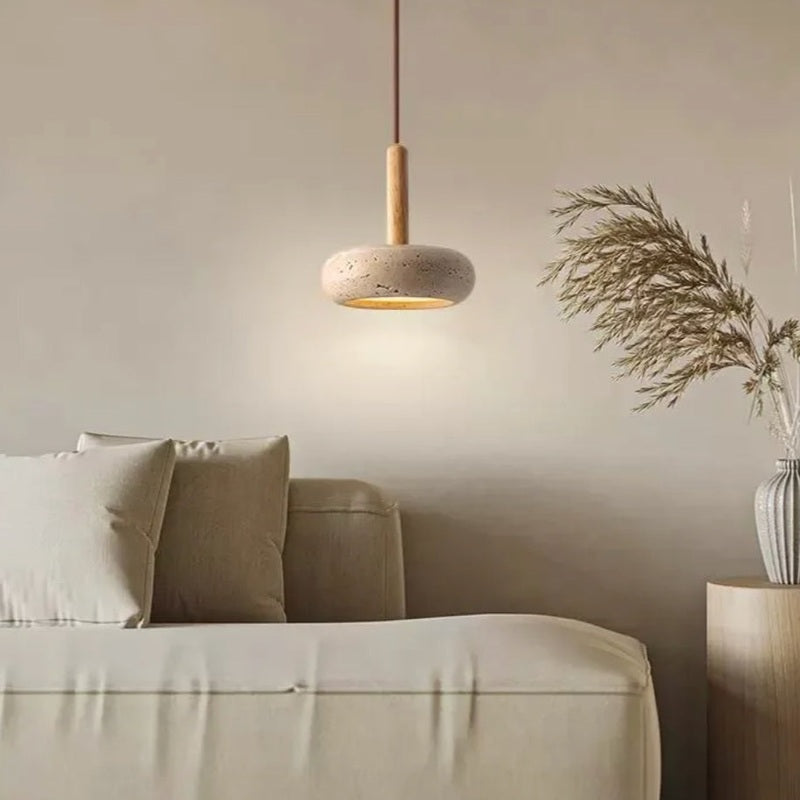 Homezie-Homezie Hanglamp | Verstelbare Katoenen Koord | Tijdloze Elegantie voor Thuisdecoratie