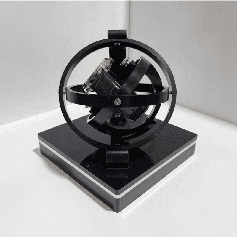 Homezie-Homezie Horloge Winder | Luxe Houten Display | Houdt Mechanische Horloges Lopend