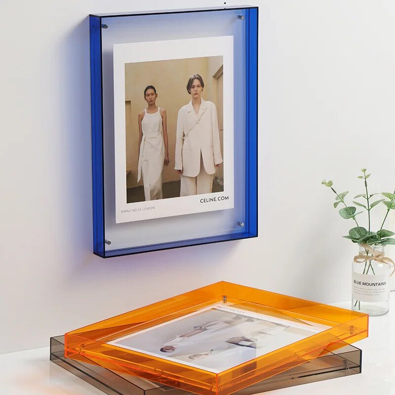 Homezie-interieur-Homezie Fotolijst | Gekleurd Transparant Acryl | Modern Minimalisme voor Jouw Herinneringen