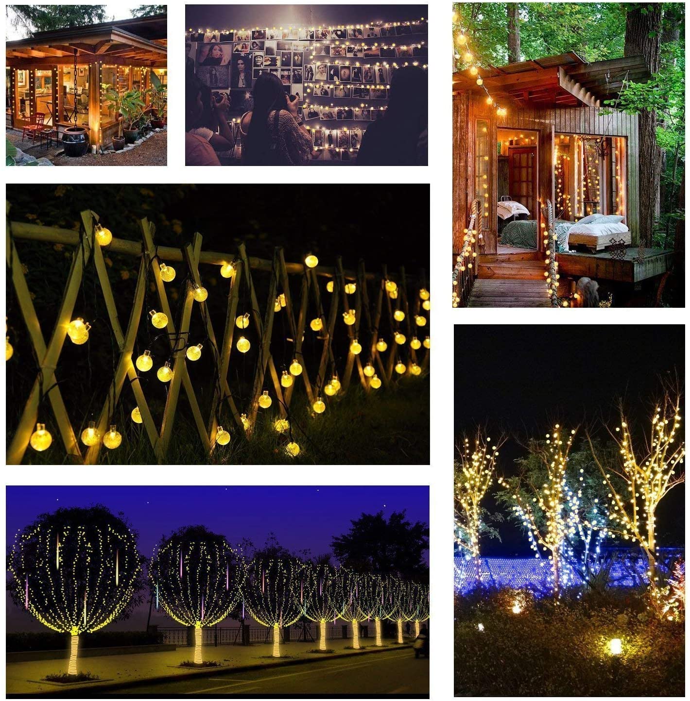 Homezie® Lichtsnoer | 10 meter 100 LED lampjes | Warm wit | Kerstverlichting | Voor binnen & buiten