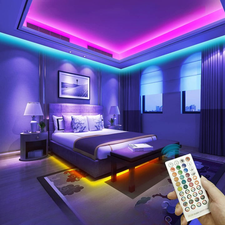 Homezie® Led strip | WINTER SALE | 5 meter | Met app en afstandsbediening | Led verlichting